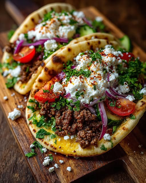 f Pita with Spicy Lemon Honey Feta Cream Recipe - Recipe Image