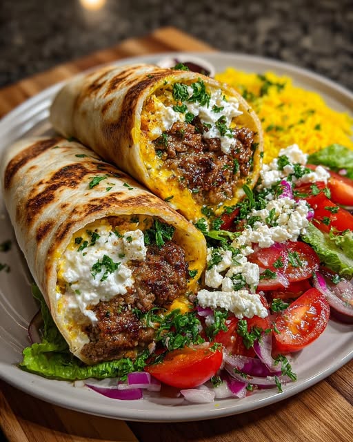 b Wrap with Spicy Lemon Honey Feta Cream Recipe