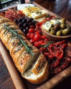 Rustic Mediterranean Bread and Cheese Platter Recipe