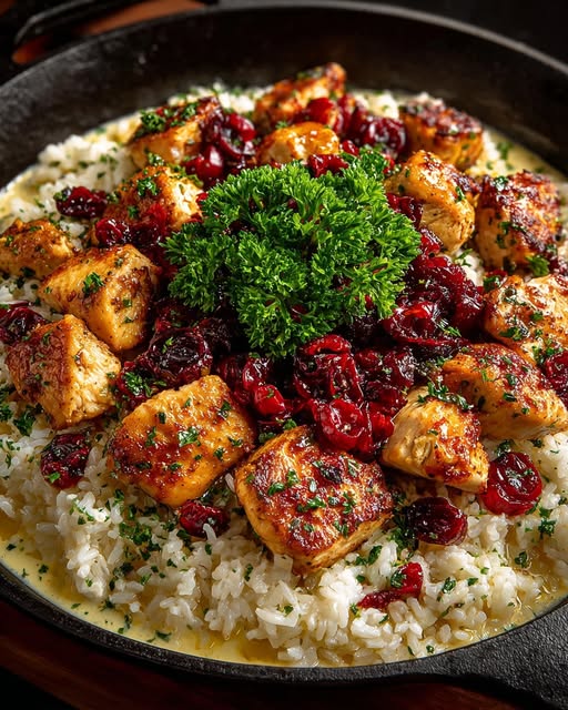 et with Feta Sauce & Roasted Cranberries Recipe