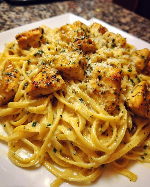 Creamy Chicken Linguine in Garlic Parmesan Butter Sauce Recipe 2 Creamy Chicken Linguine in Garlic Parmesan Butter Sauce Recipe - Recipe Image