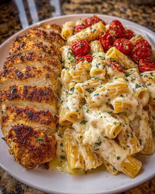 nne in Creamy Parmesan Four Cheese Sauce Recipe 3 nne in Creamy Parmesan Four Cheese Sauce Recipe - Recipe Image