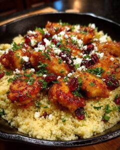 et with Feta Sauce & Roasted Cranberries Recipe