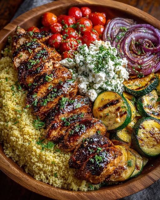 cous with Roasted Veggies & Whipped Feta Recipe 2 cous with Roasted Veggies & Whipped Feta Recipe - Recipe Image