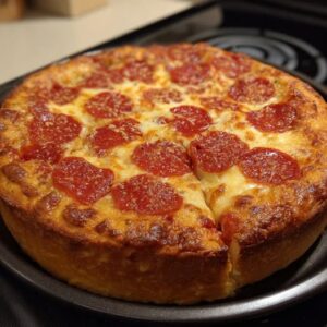 Deep Dish Pepperoni Pizza Recipe