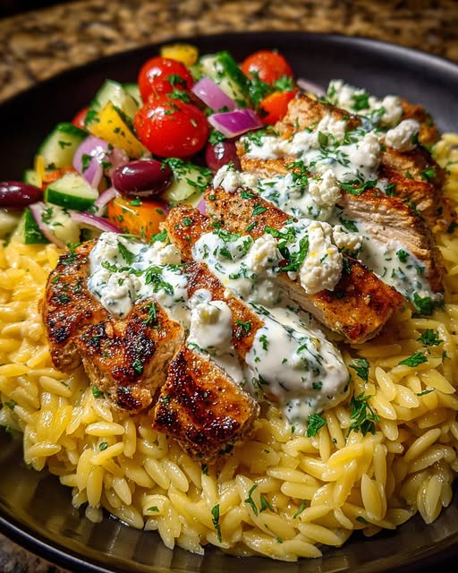 Orzo Bowl with Whipped Feta Yogurt Sauce Recipe 2 Orzo Bowl with Whipped Feta Yogurt Sauce Recipe - Recipe Image