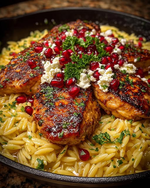 et with Feta Sauce & Roasted Pomegranate Recipe 3 et with Feta Sauce & Roasted Pomegranate Recipe - Recipe Image