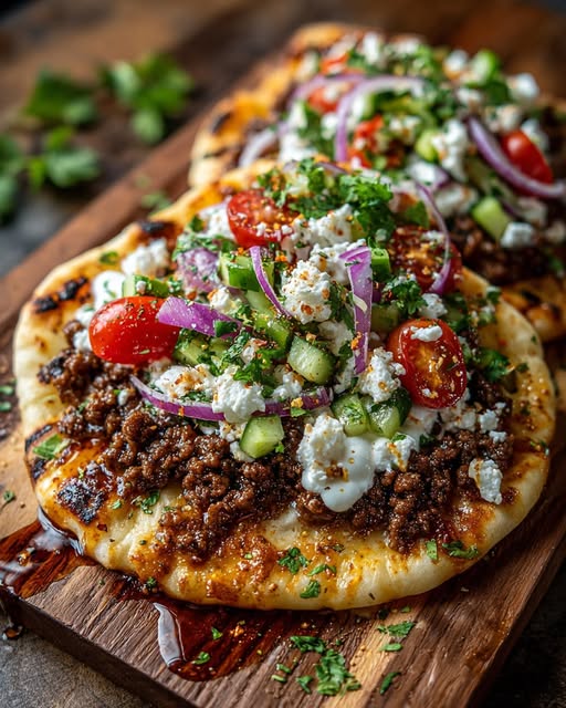 latbread with Spicy Hot Honey Feta Cream Recipe