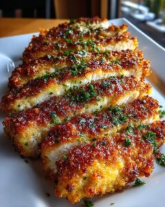 Crispy Garlic Parmesan Chicken with Golden Crust Recipe