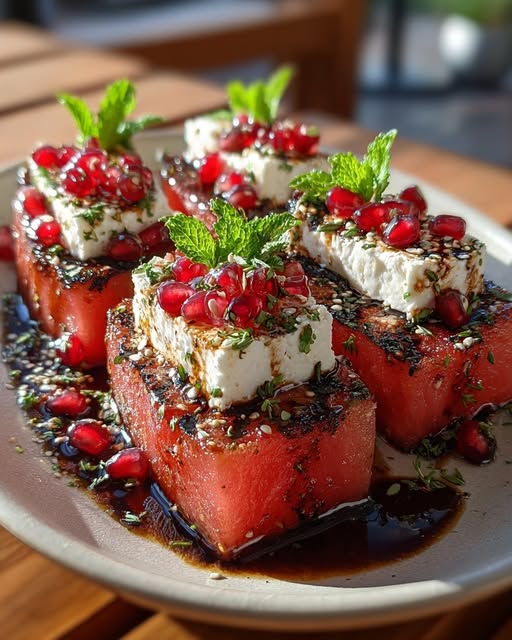 th Warm Goat Cheese & Pomegranate Pearls Recipe - Recipe Image