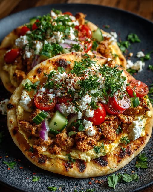 ith Hot Honey Feta Cream & Hummus Spread Recipe - Recipe Image