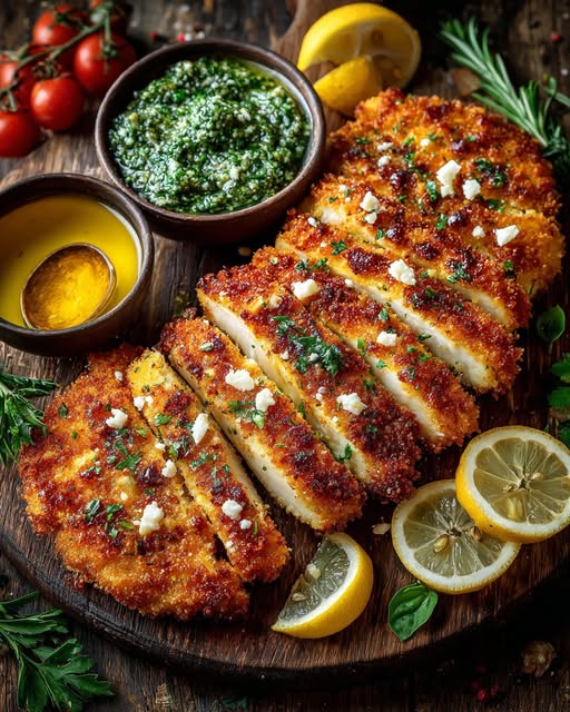 a Turkey Cutlets with Italian Herb Crust Recipe - Recipe Image