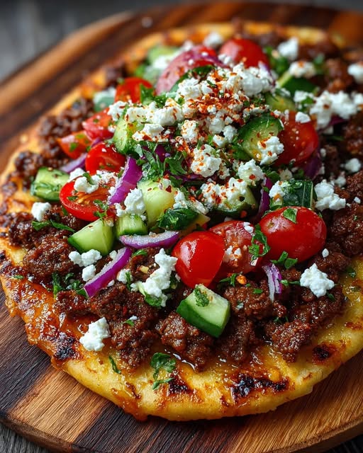 bread with Garlic Chili Honey Feta Cream Recipe - Recipe Image