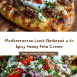Lamb Flatbread with Hot Honey Feta Cream Recipe