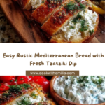 Rustic Mediterranean Bread and Tzatziki Board Recipe