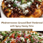 Beef Flatbread with Hot Honey Feta Cream Recipe