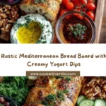 Rustic Mediterranean Bread and Yogurt Dip Board Recipe