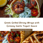 Greek Grilled Shrimp Wraps with Garlic Yogurt Sauce Recipe