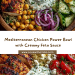 Mediterranean Chicken Power Bowl with Yogurt Feta Cream Recipe