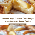 German Apple Custard Cake Recipe