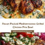 Chicken Pita Bowl with Spicy Feta Sauce Recipe