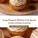 Pumpkin Muffins with Spiced Cream Cheese Frosting Recipe