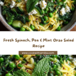 Spinach, Pea & Mint Orzo Salad Recipe