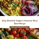 Roasted Veggie & Hummus Orzo Bowl Recipe