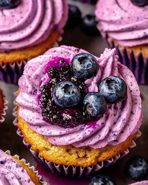 Blueberry Cupcakes Recipe - Recipe Image