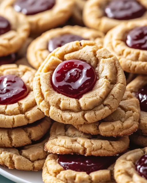Peanut Butter and Jelly Stuffed Cookies Recipe - Recipe Image