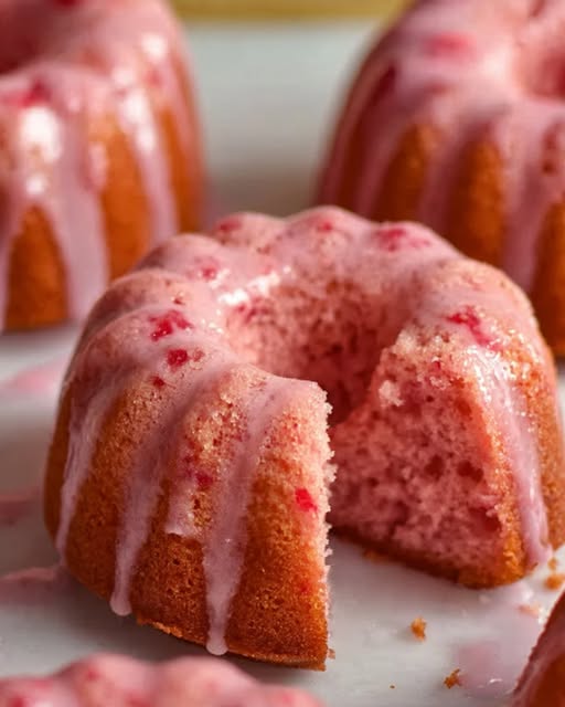 Strawberry Soda Mini Cakes Recipe - Recipe Image
