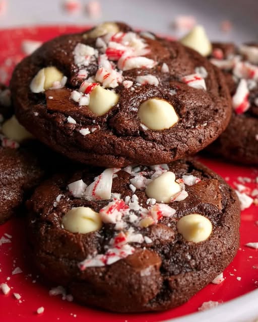 White Chip Chocolate Cookies with Peppermint Recipe