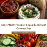 Mediterranean Tapas Board with Creamy Dips Recipe