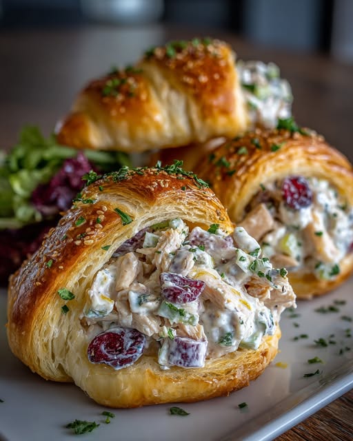Classic Easter Chicken Salad Crescent Rolls Recipe - Recipe Image