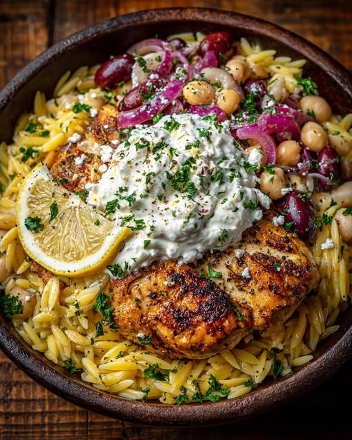 a Yogurt Sauce & Olive Mix & White Beans Recipe