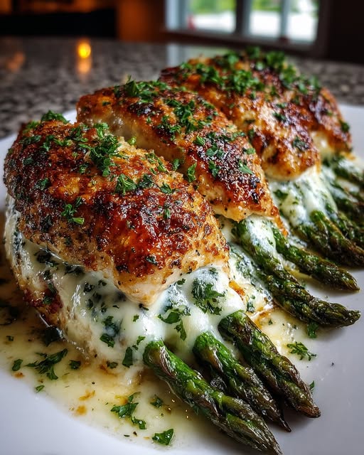 Asparagus Stuffed Chicken Fillet Recipe