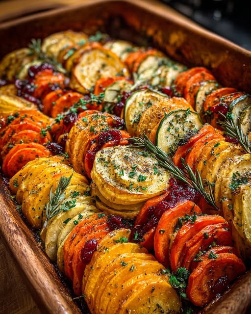 Carrot Bake with Cranberry-Maple Drizzle Recipe - Recipe Image