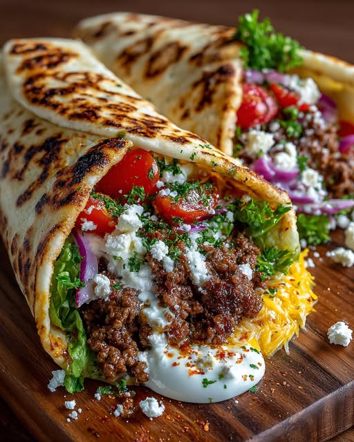 Wrap with Garlic Hot Honey Ricotta Sauce Recipe 3 Wrap with Garlic Hot Honey Ricotta Sauce Recipe - Recipe Image
