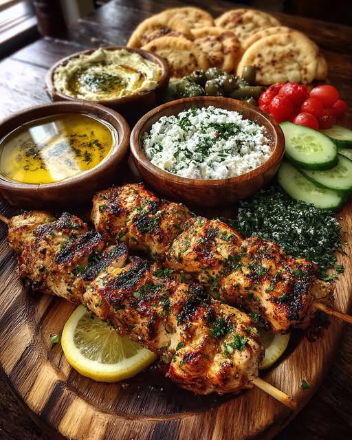 ing Board with Feta Dip & Herb Olive Mix Recipe - Recipe Image