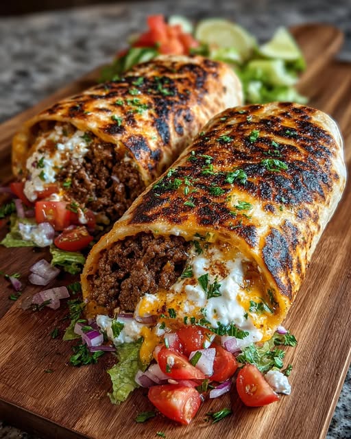 eef Wrap with Spicy Hot Honey Feta Sauce Recipe