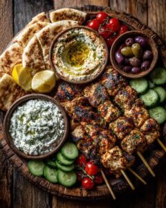 g Board with Garlic Feta Dip & Olive Mix Recipe