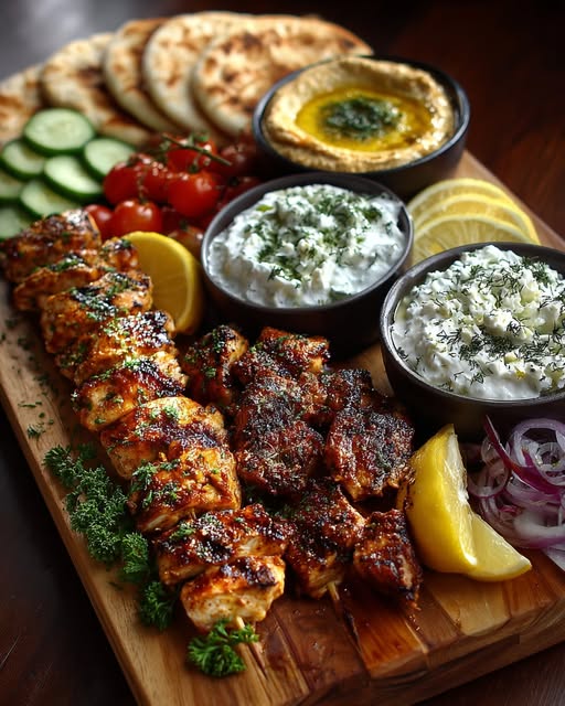 g Board with Feta Yogurt Dip & Olive Mix Recipe