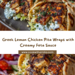 Mediterranean Ground Beef Wrap with Garlic Honey Feta Sauce Recipe