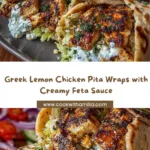 Mediterranean Ground Beef Wrap with Garlic Honey Feta Sauce Recipe