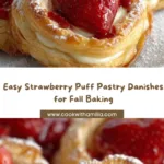Strawberry Puff Pastry Danishes Recipe